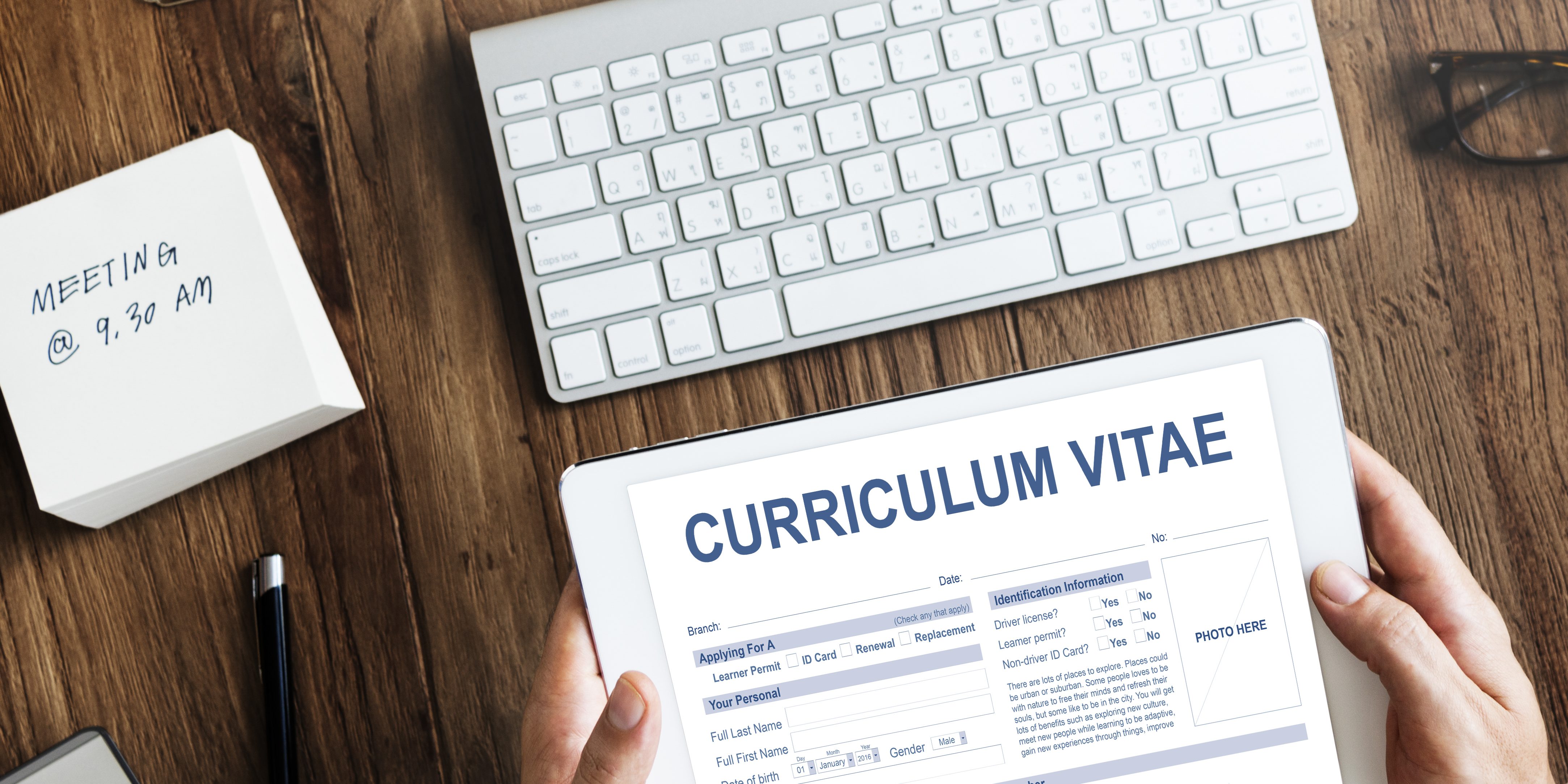 Curriculum Vitae Resume Job Application Concept